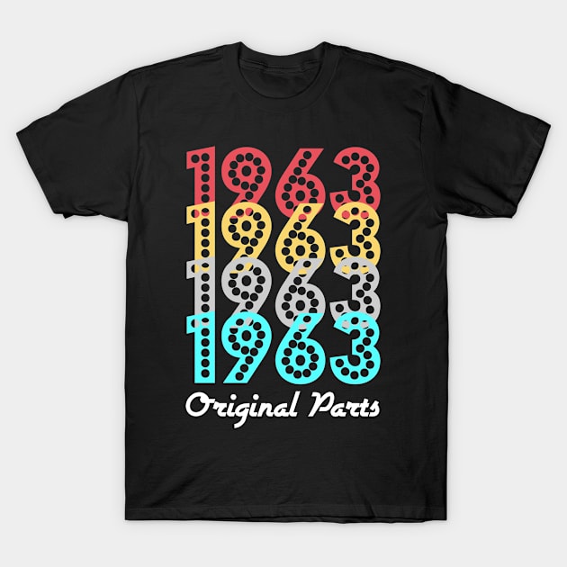 Original Parts 1963 Old Men Women Retro Sunset T-Shirt by jonathanptk